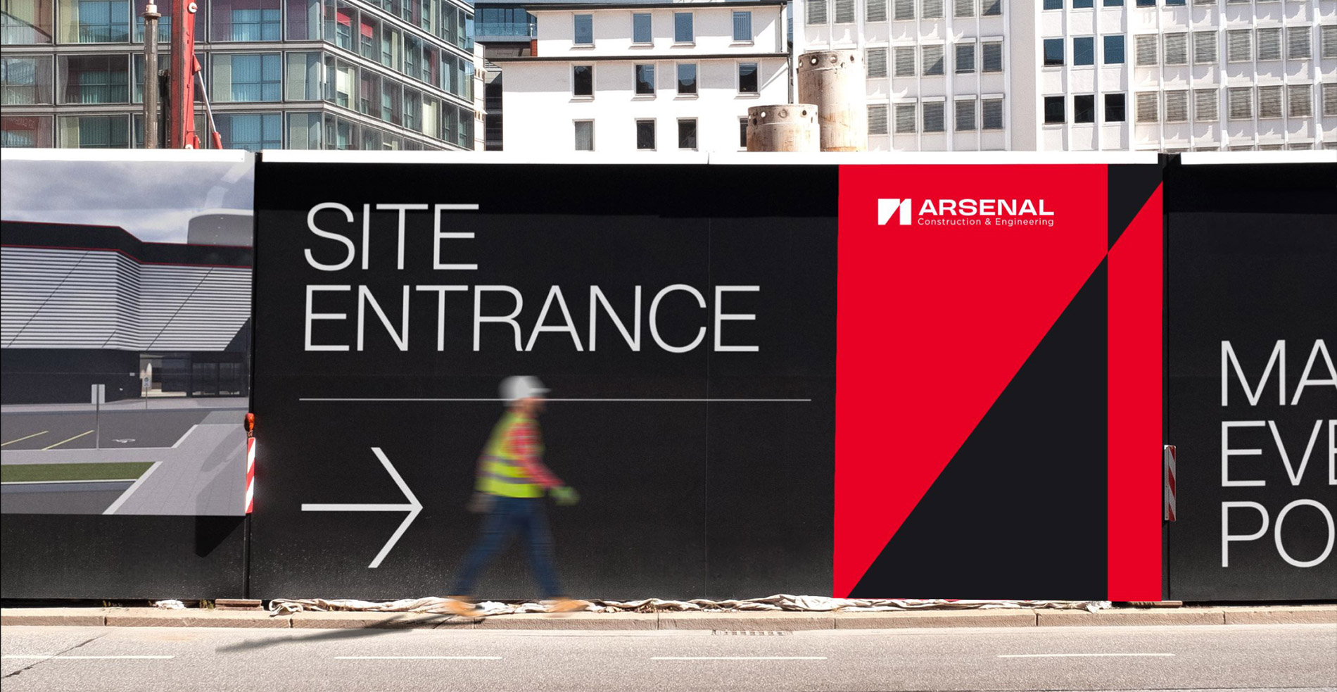 Logo and corporate identity for Arsenal Construction Engineering | ONE ...